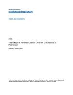 Effects of parental loss on children : disturbance to resilience